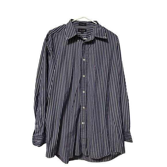 Faconnable button down Long Sleeve Stripe Shirt Dress Shirt - Picture 1 of 3
